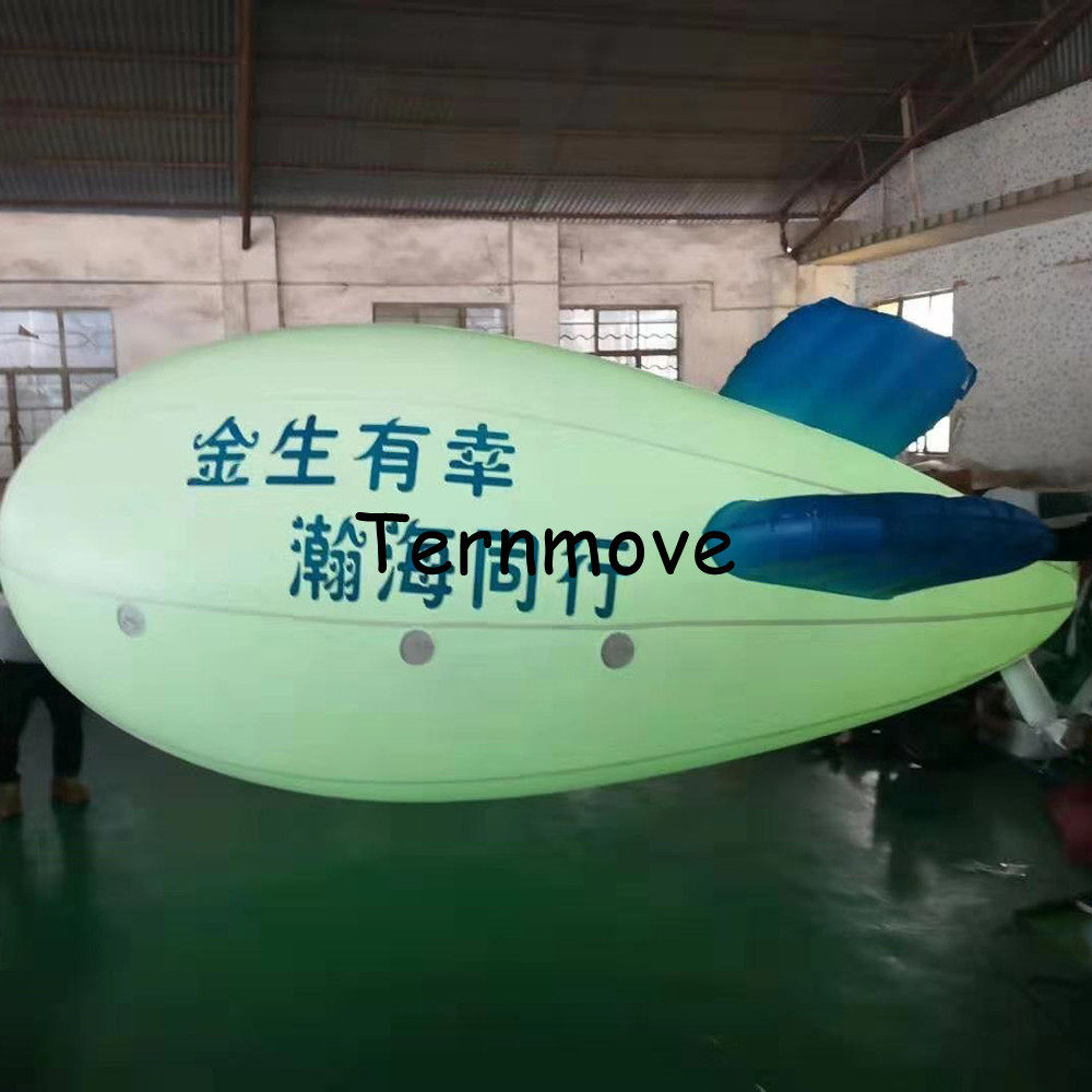 升空充气飞艇气球 PVC广告飞艇发光飞艇气模空飘氦气球可以印logo图片