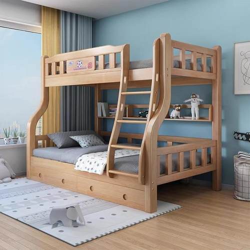 实高低双层层加上厚下床子母家用两小户型二层儿上下床子童床上双