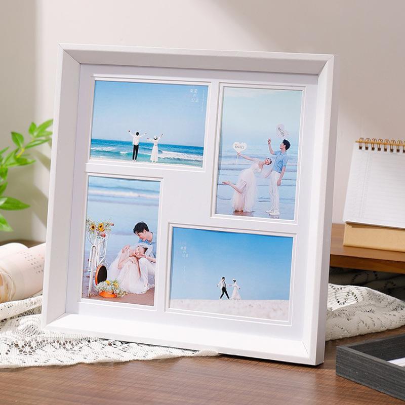 相框多多宫格婚宫格装裱1印2张片婚纱照组合摆打加冲洗影楼纪件念