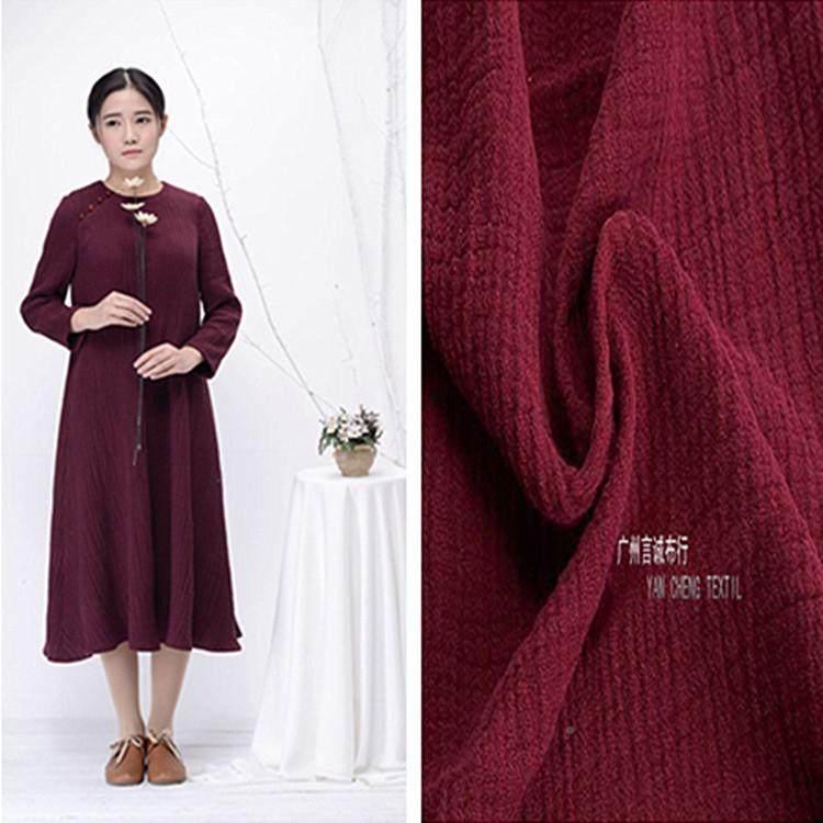 现货双层亚麻TKR麻棉肌理绉布厚秋冬文艺棉麻棉裙子服加棉面料,纺织面料/辅料/配套,棉麻面料,淘宝优惠券,粉丝福利购,淘宝优惠卷