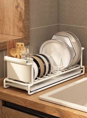 小型物沥碗架厨房置水碗架碗筷碗碟收纳架碗盘YGY置物架家用大容