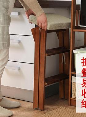 厂家梯凳家缘用实板木登高三子步小梯子家用梯梯凳凳子全绝高4587