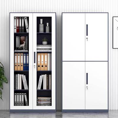 装档案拆柜铁皮衣办公WJG20241制加厚玻璃资料钢柜套色文件柜员工