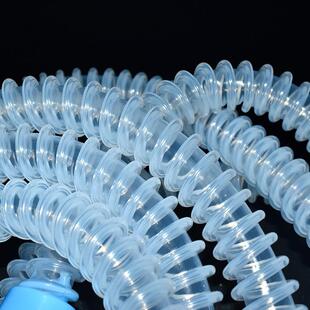 呼吸机硅胶纹管波纹缠绕麻醉机成WFI螺品人婴童食级硅胶螺纹管