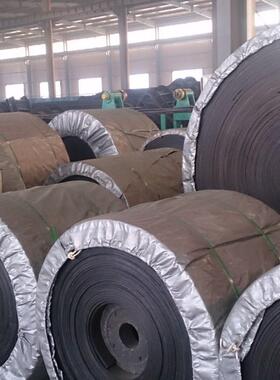 输橡胶尼龙输送带耐磨矿工业耐高温传用送带防滑阻环燃ZLL形橡胶