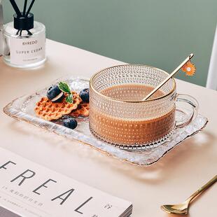 J6DA高值一人食餐具一套早TIV餐致ins特别好看玻精璃盘碗碟颜套的