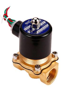 常闭电磁阀2W磁-200C-20进水电阀直动常闭黄铜A厂220V82024V博普