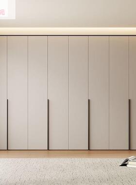 卧沐锦ENF实木衣柜家用室轻奢松板欧柜66663门子八大衣橱新款极简