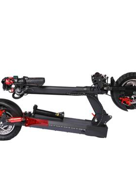 款10寸M4电瓶动M4滑板车蓝色坐骑成人代步新车可折叠电动车小型电