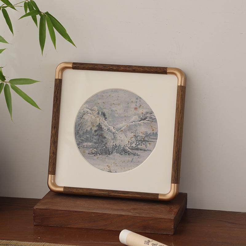 铜角实木相框6高级感寸桌面件洗照做成相册挂片摆墙国画3015相框,家居饰品,DIY亲子装饰画,淘宝优惠券,粉丝福利购,淘宝优惠卷