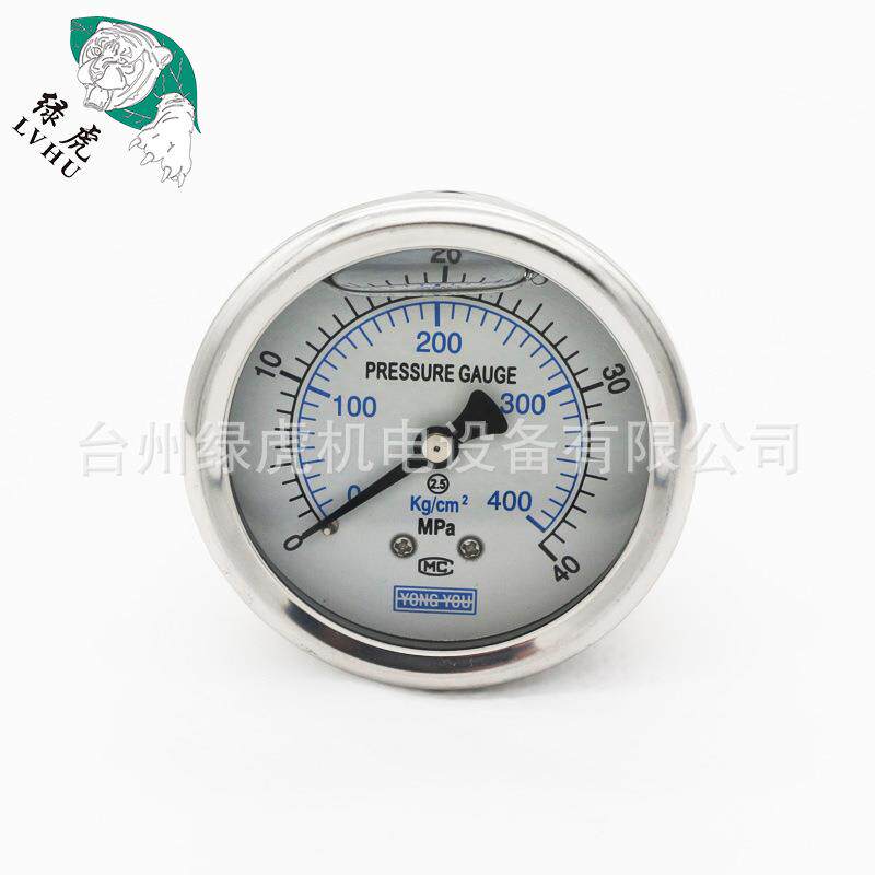 绿虎超压洗车机清洗机洗车器配件刷车泵耐震泵头通用大压力表座