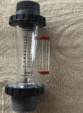 PVC外牙流量计 DOERS塑料浮子 转子流量计 UPVC外丝流量计2-20LPM