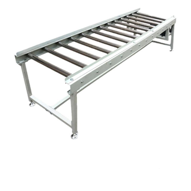 动钢力不无动力锈滚筒滚轴滚筒输送轮装车卸货神器转弯输送机流送