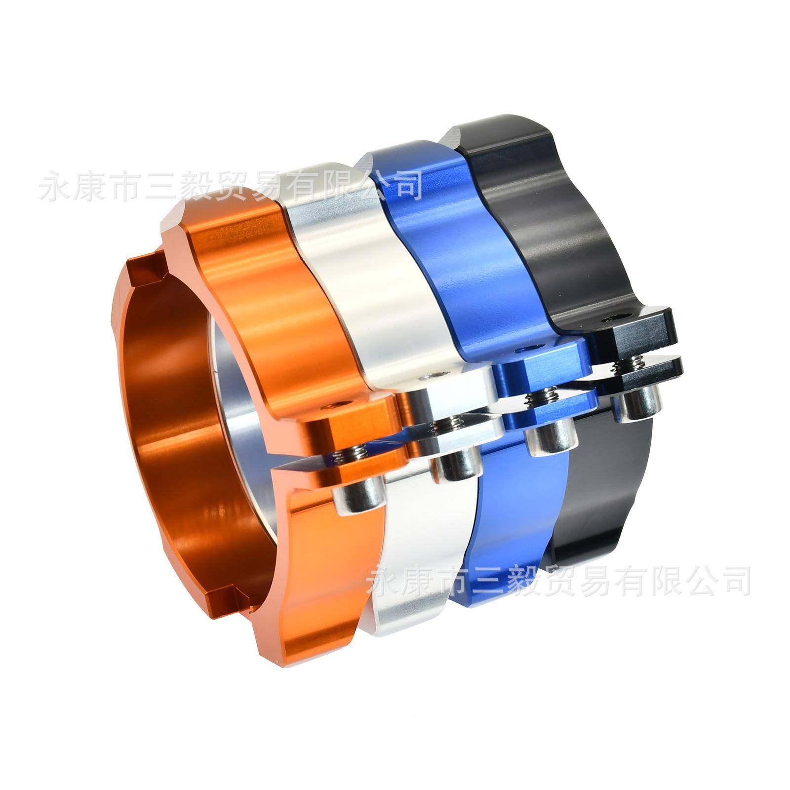 越野摩托改装排气接口胡保抱箍适0用KTKTM两冲M思瓦纳GASG护AS两