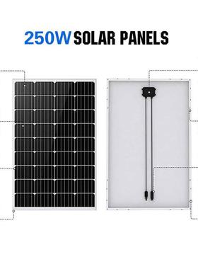 现ENW货太2阳50W单晶阳能板电池板太能能灯发电电站光伏组件太阳