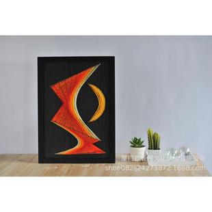 日几绕KXS线画弦丝何画钉子画DIY图材料包出装饰画