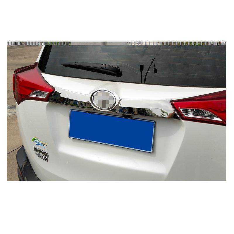 专用于丰田13-15款AV后饰条尾门饰条后备厢装条4446abRs不饰锈钢