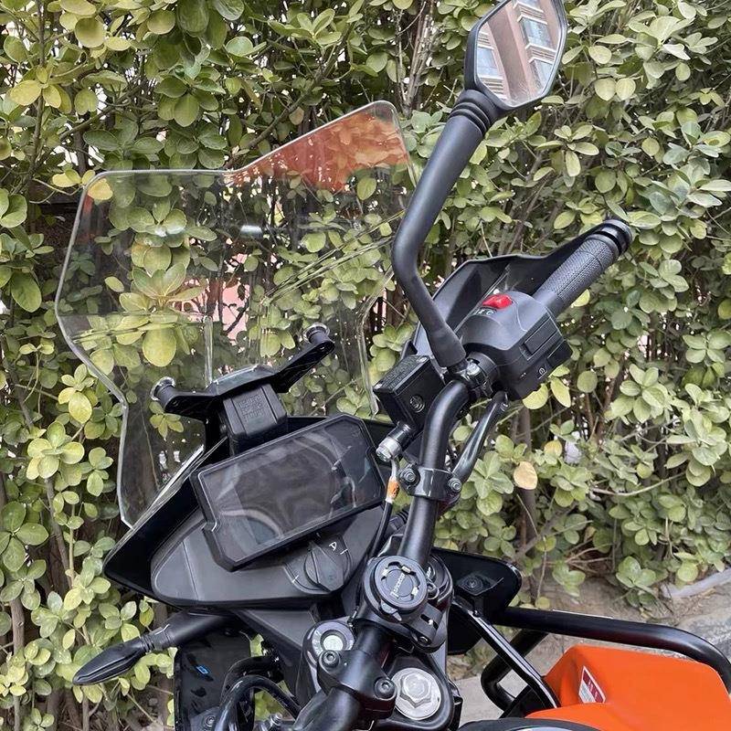 适用于KTM3900DV2-A23年KT390AD改装摩托车挡风镜前挡风玻璃导流