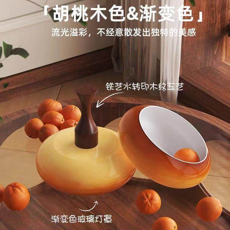 2025新吊款法式古风餐18厅灯家复用古胡中桃木艺术造型餐桌灯吧台,家装灯饰光源,智能吊灯,淘宝优惠券,粉丝福利购,淘宝优惠卷