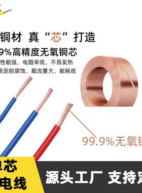RV单多股电软铜线线0.50.751913.52.5461016平阻燃家用芯电线
