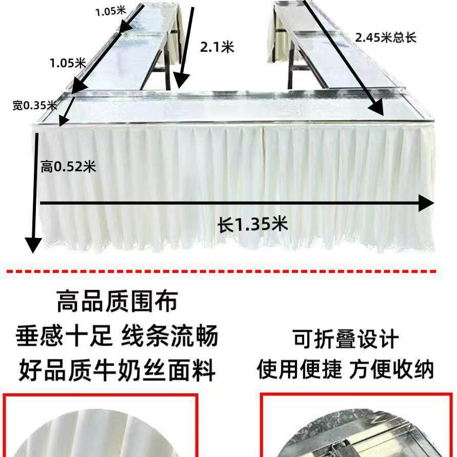 棺围棺YZR花架不锈钢可折叠花架葬礼鲜花仿花花真架冰白事场地置
