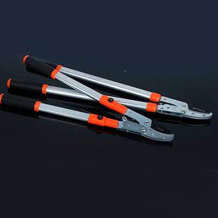 果树修枝剪园林绿化剪刀粗力枝修剪塑柄省伸缩摘果剪手动力压剪