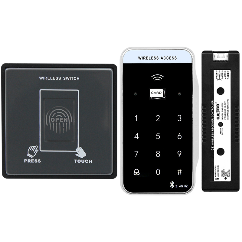 感应门无线门禁系统免布线刷卡密码一体机自动门无线考勤装