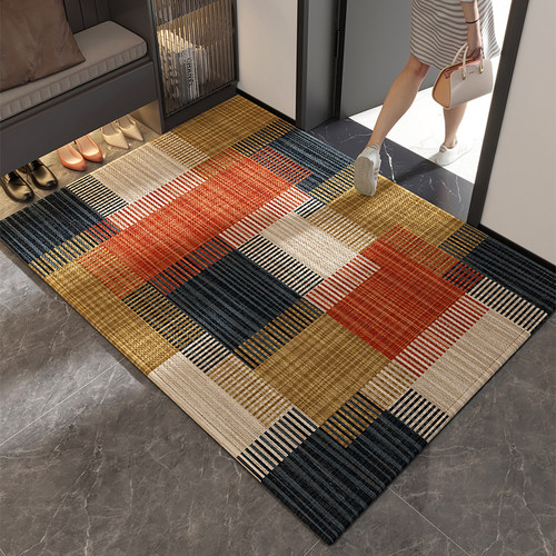 玄关室内家用入户门地垫现代防滑除尘耐脏免洗裁剪高级感门口地毯