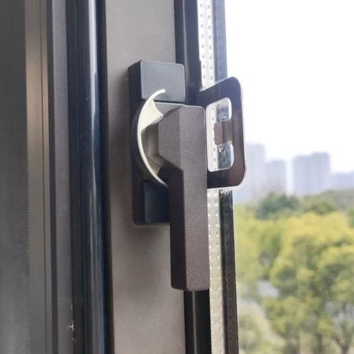 门窗锁推拉锁扣不锈钢铝合金配件平移窗锁月牙锁塑钢门窗钩锁