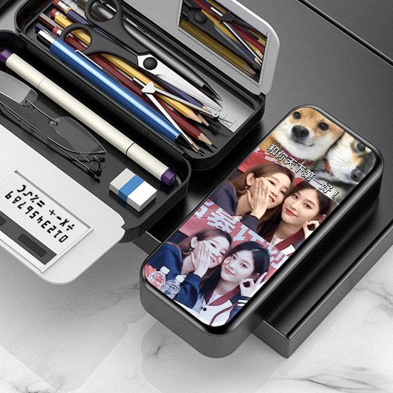 诗情画奕周诗雨王奕2文具盒小学生铅笔盒笔袋双层大容量笔盒儿童