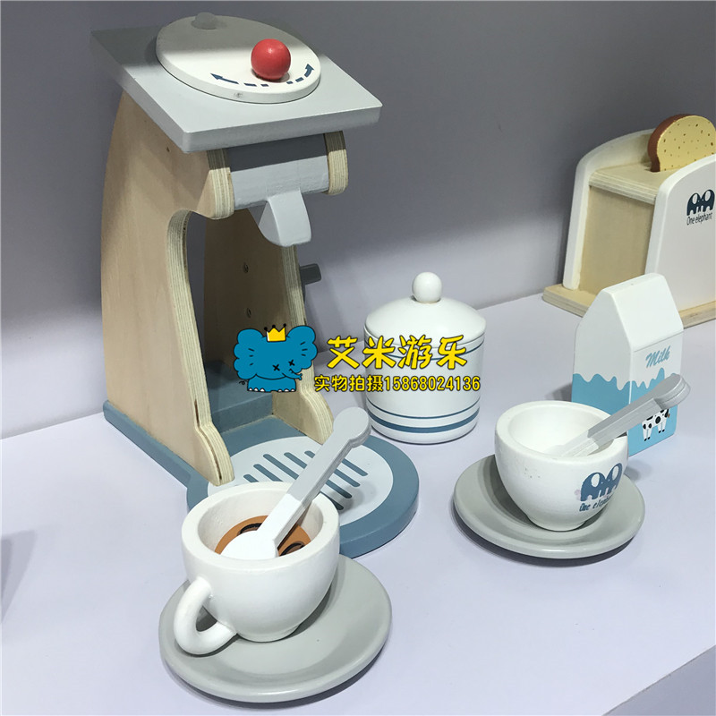 幼儿园儿童过家家角色扮演面包机烤箱微波炉咖啡机茶杯茶壶搅拌机