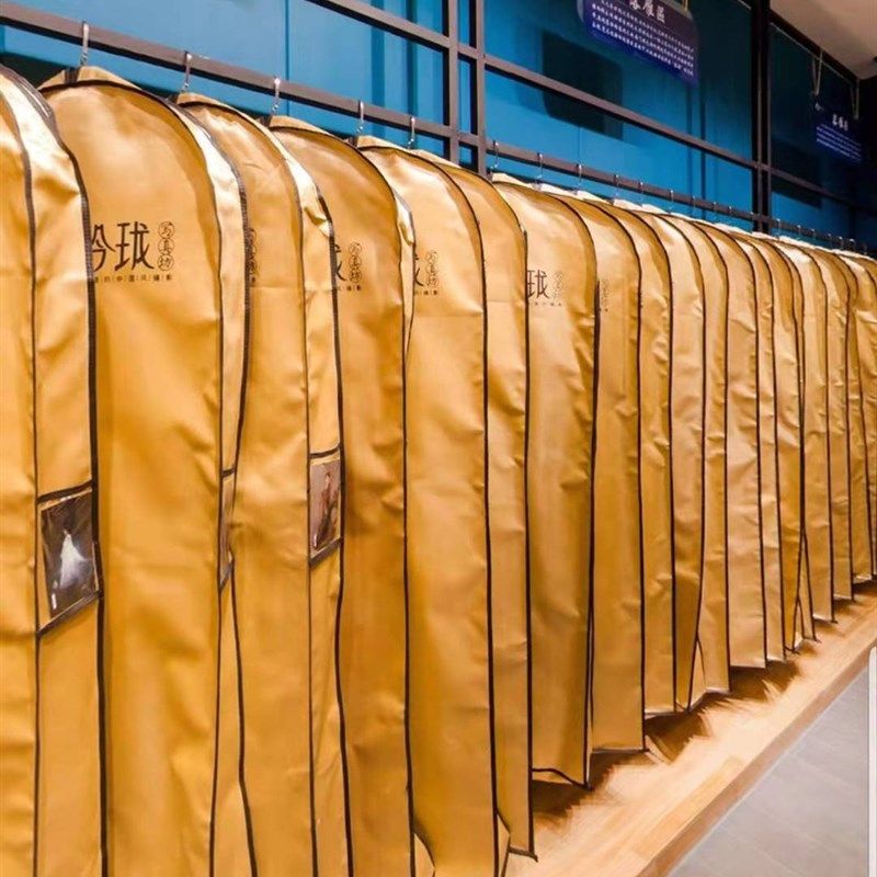 高档婚纱防尘罩婚纱袋子礼服防尘罩礼服袋特厚加长影楼定做印字