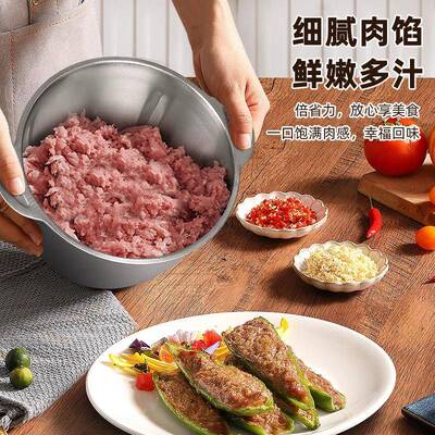 欧5928绞肉机用打馅不锈钢规家多功能电动料理器肉蒜蓉碎菜绞馅机