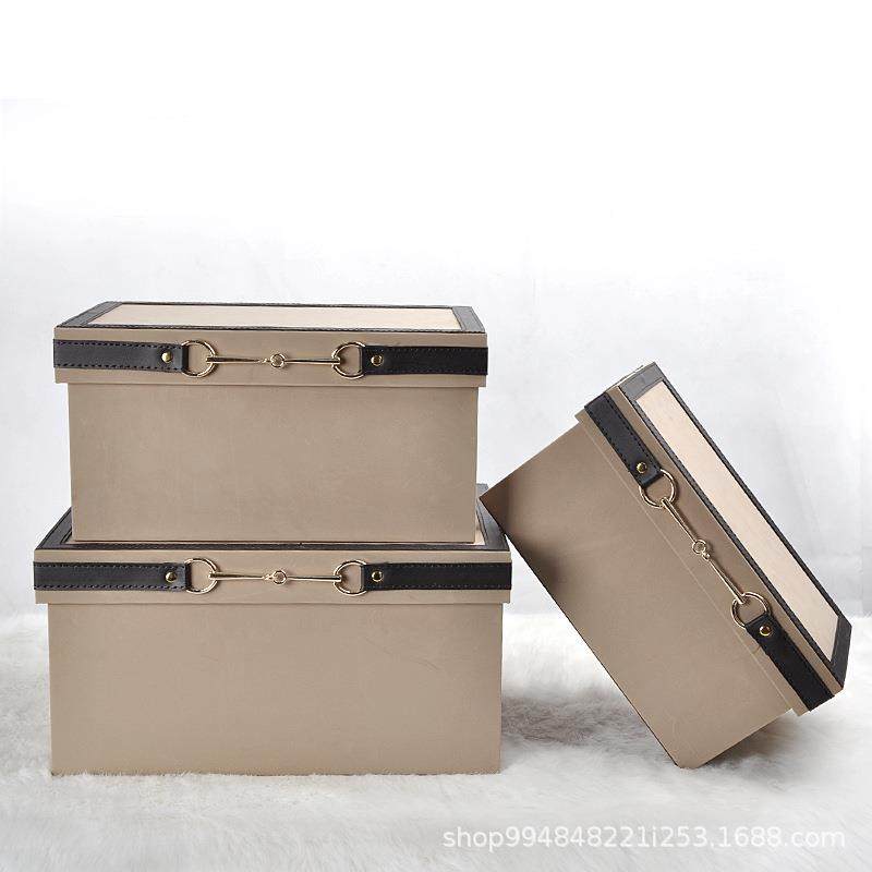 皮质衣02奢帽收纳样板房软装间装饰盒摆件酒店会所储物箱轻收纳箱,收纳整理,收纳箱,淘宝优惠券,粉丝福利购,淘宝优惠卷