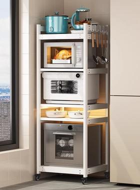 高端厨房置物加架加宽深D5250多层落地微波炉架大尺寸蒸收烤箱架