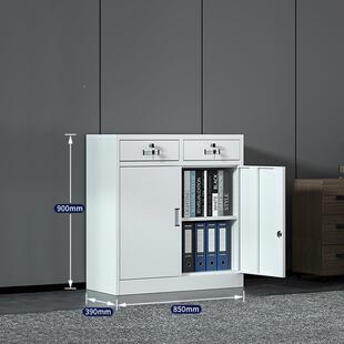 斗矮柜办公室柜文件柜铁皮柜钢制985车间工具锁柜抽屉二带家用储