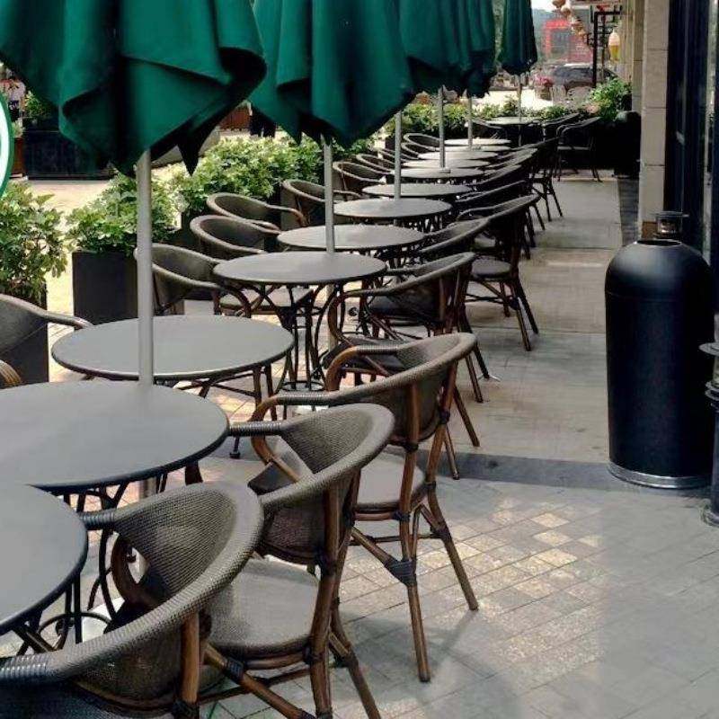 户外桌椅台组合咖啡厅阳桌椅O-001铝合金休茶闲藤编奶椅子店室外,商业/办公家具,商用藤编家具,淘宝优惠券,粉丝福利购,淘宝优惠卷