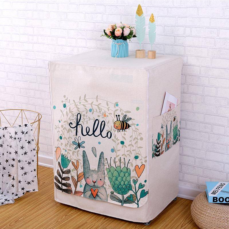 2020新款滚洗筒机罩棉洗衣机罩麻洗衣机衣罩现代约风格全自动简洗