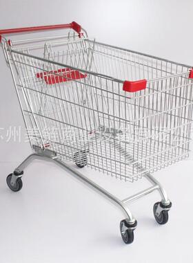 供应连超店市欧式属金购锁物ML-SEU车便利手推车