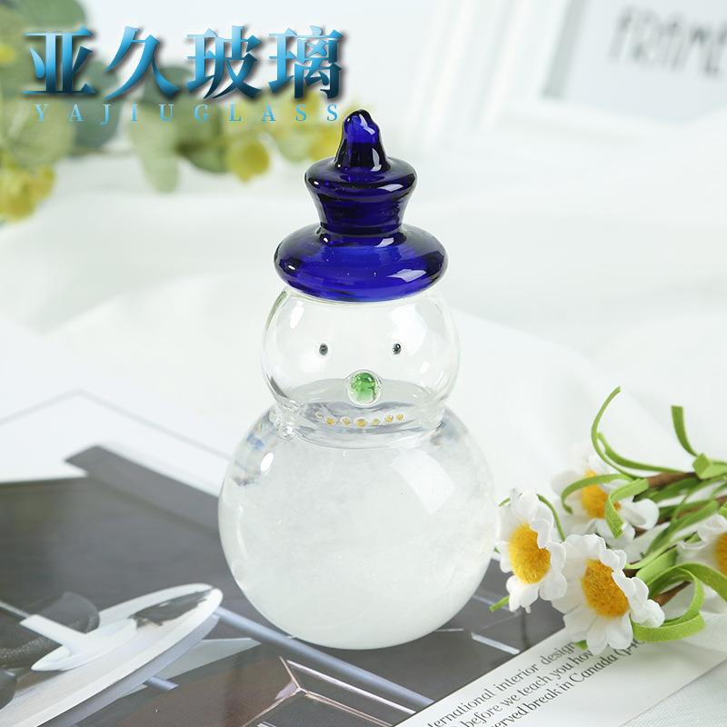 小雪人迷你风暴创工艺摆件瓶天气预报瓶YJ-012意人情节礼物