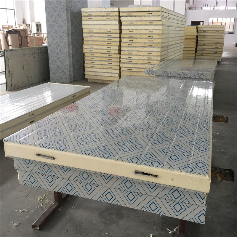 冷库库板面彩钢不锈钢聚氨酯100mm1mm冷库专用保温板厂家定制
