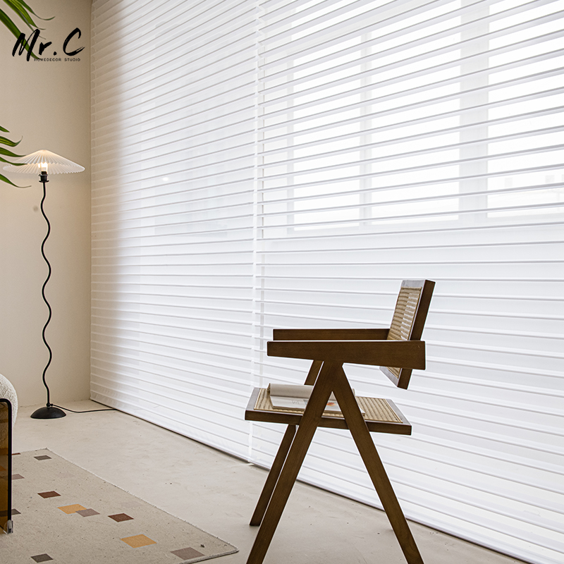 香格里拉窗帘柔纱帘卷帘卧室书房阳台卫生间办公室遮光百叶窗帘