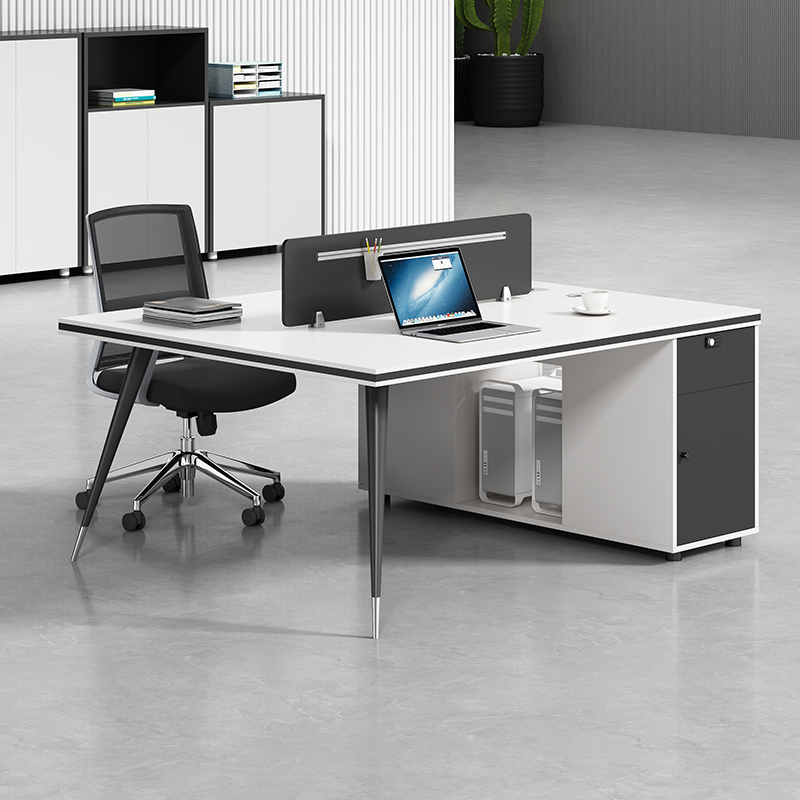 职员办公桌椅简约现代四人位员工桌办公室电脑桌六人位卡座