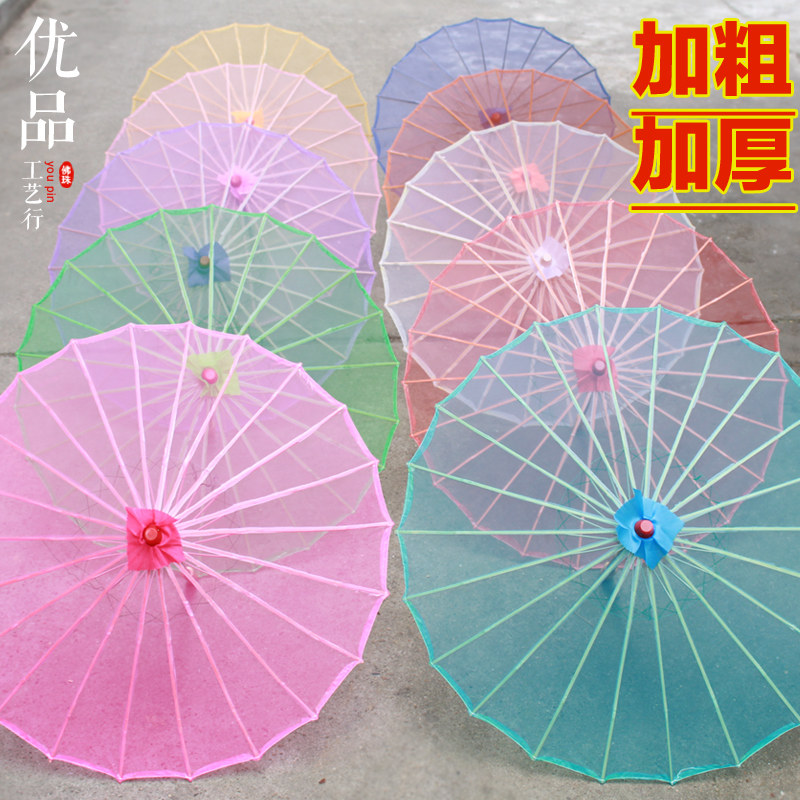 小城雨巷 舞蹈伞 走秀伞 演出伞 透明茉莉花伞 古典舞雨打芭蕉
