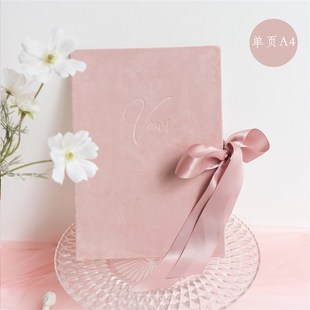 FOMODAY丝绒婚礼A4誓言手卡 复古宣言卡誓词卡证婚人致辞卡浪漫