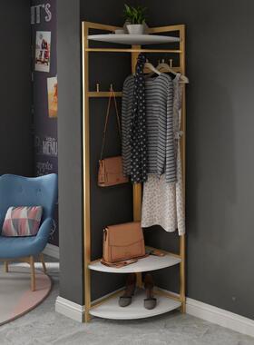 北欧卧衣室艺落地衣帽架公靠寓多功能墙挂OJC衣架挂包铁架省空间