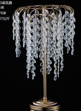 庆厂家供新直款婚道具电镀桌OYQ花烛台系列婚礼布置舞架台花装饰