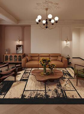 地复毯客厅垫新款轻奢高级加沙发地毯古风茶几防水防污厚家用24xm