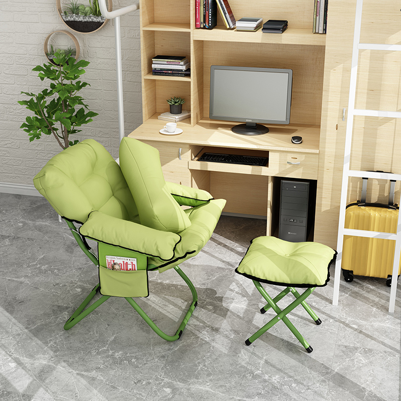 家用懒人椅单人沙发椅寝室宿舍电脑椅卧室折叠休闲椅午休靠背躺椅