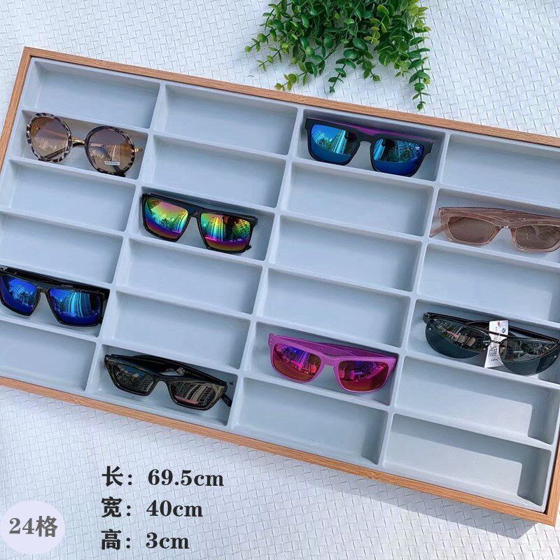 柜台眼镜展示盒太阳镜架子光学近视框架眼镜展示道具眼镜托盘货架